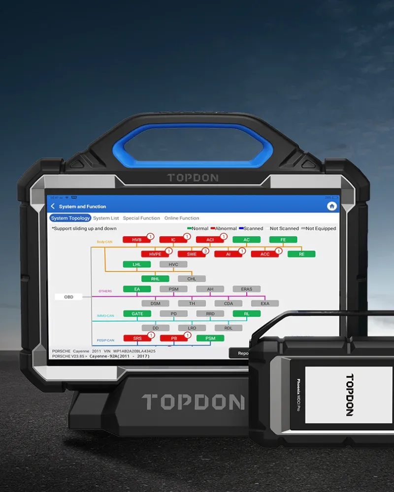 Equipos de Diagnosis Topdon para talleres en Aragón